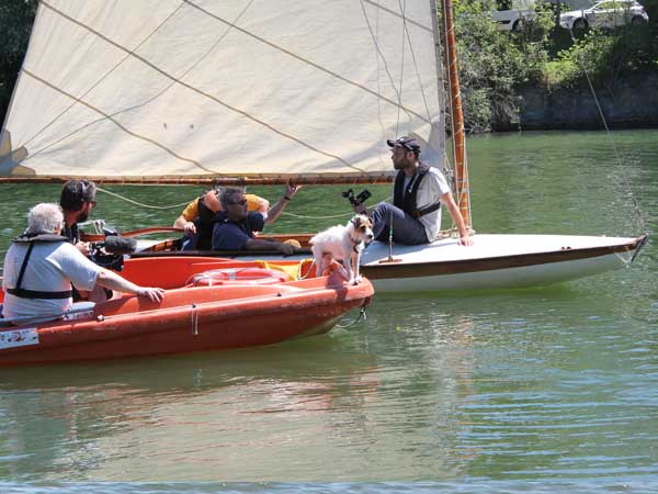 tournage pour Echappées Belles à l’Atelier SEQUANA et sur la Seine devant la Gare d’Eau