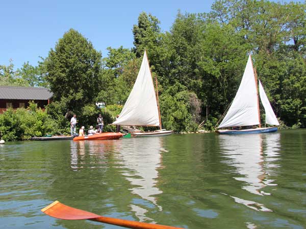 tournage pour Echappées Belles à l’Atelier SEQUANA et sur la Seine devant la Gare d’Eau