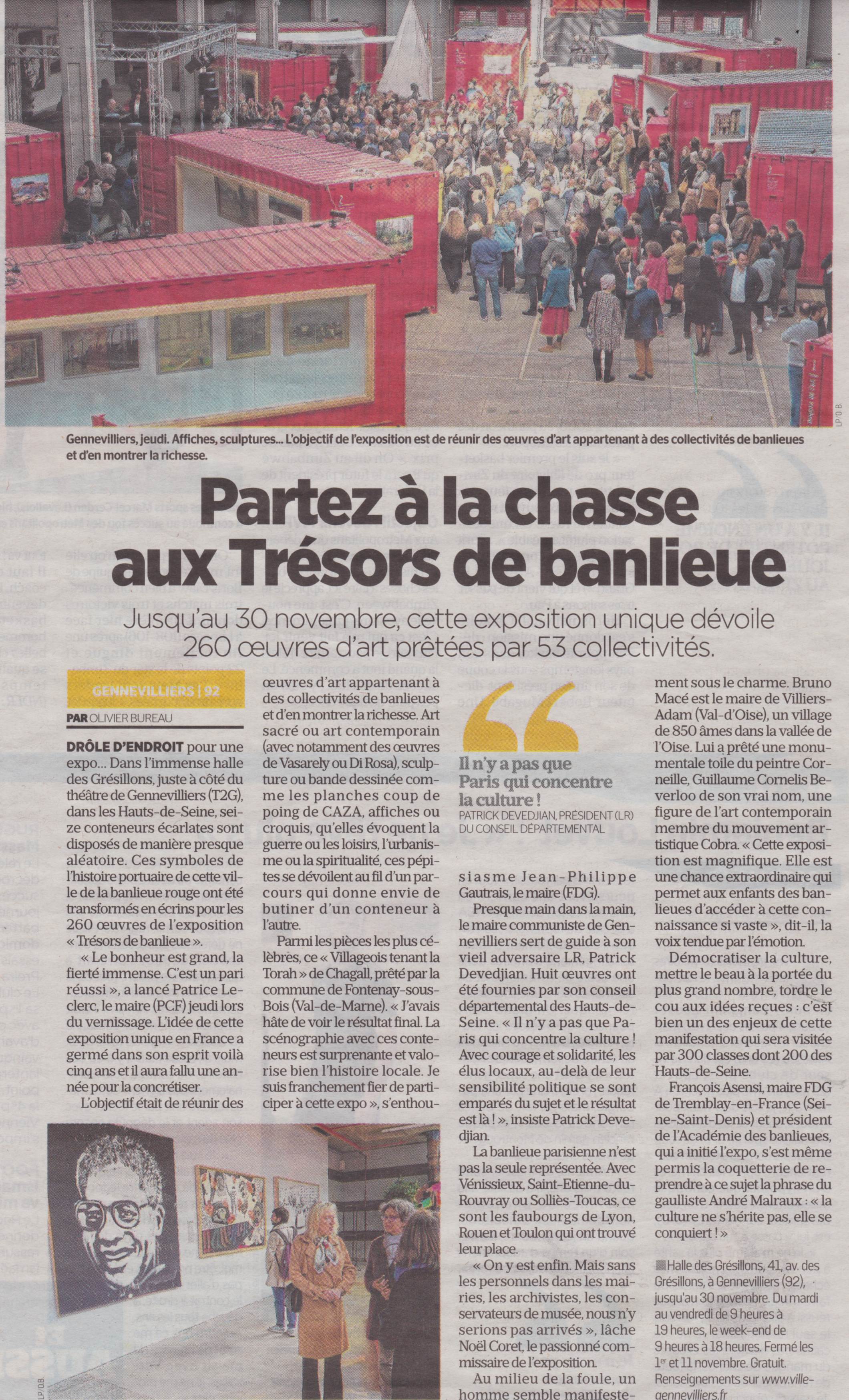 Le Parisien, 17 Le Parisien, 7 octobre 2019, Partez à la Chasse aux Trésors de Banlieue 2017, Mise à l'eau de Zambèze Sequana Chatou